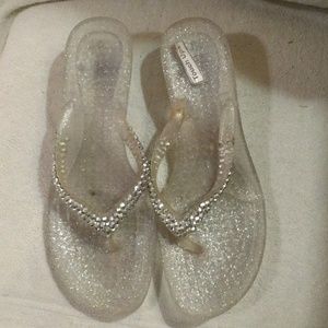 🌟🌟Touch Ups Jelly flip flop kitten heels